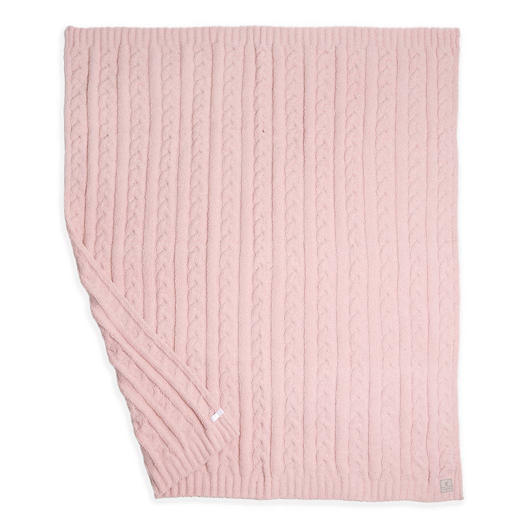 Braided Cable Knit Luxury Soft Throw Blanket - HER Home Design Boutique